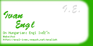 ivan engl business card